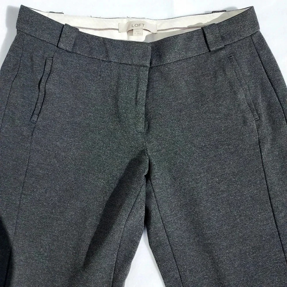 Anne Taylor Loft Marisa Size 4 Stretchable Fabric Business Dress Pants Grey - Picture 8 of 12